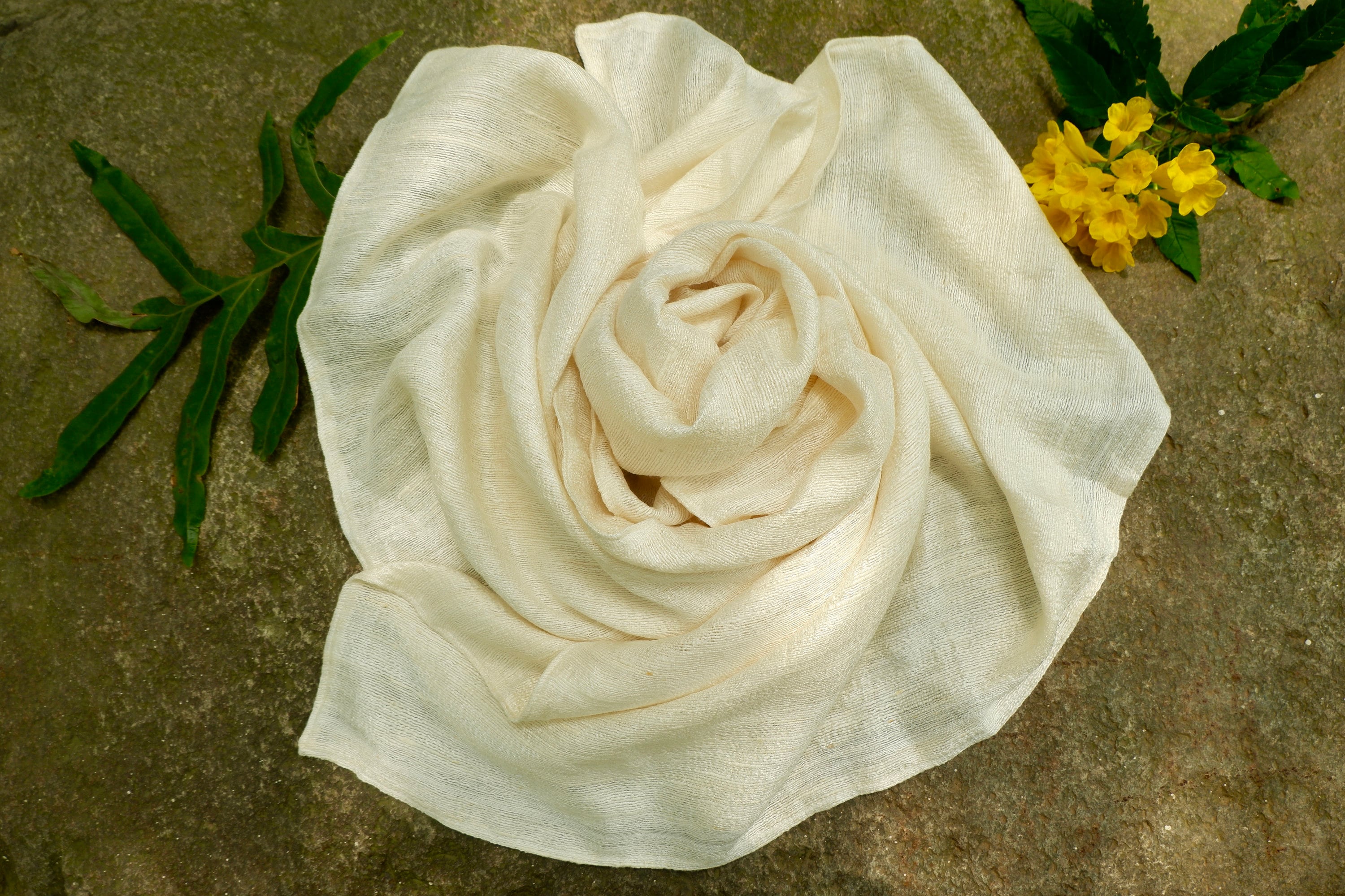 Soft 100% Mulberry Silk Bath Towel - Super Absorbent & Gentle on Skin- Natural Shower Towel