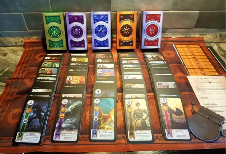 Gwent Cards 5 Decks Complete Set Board | Etsy UK