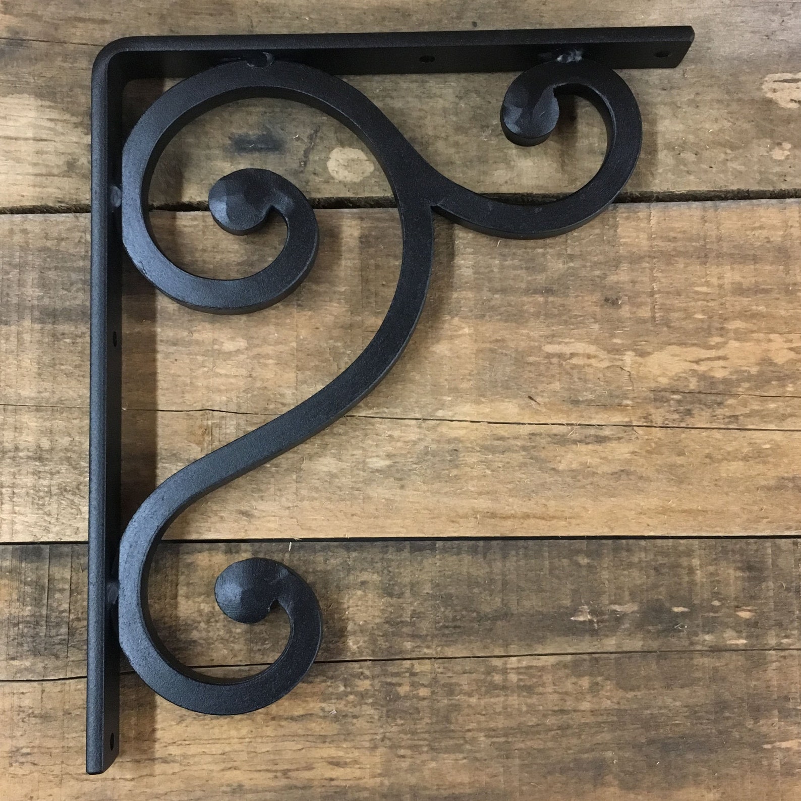 Shelf Bracket 9x11 Heavy Duty Ornamental Wrought Iron Etsy