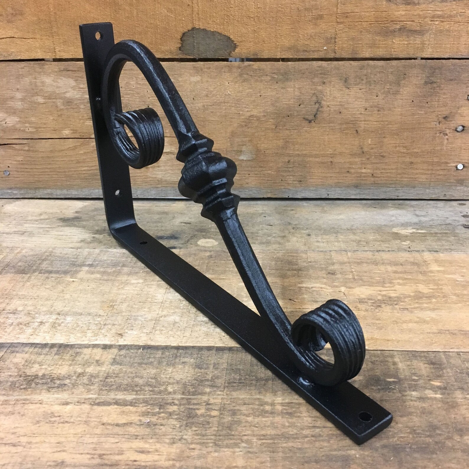 Shelf Bracket 7x12 Heavy Duty Ornamental Wrought Iron Etsy