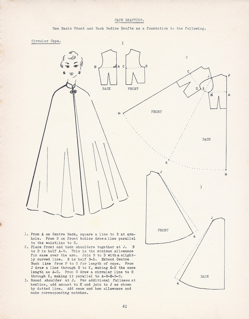 Pattern Design 1950s Original instructions image 9