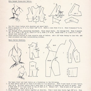 Pattern Design 1950s Original instructions image 6