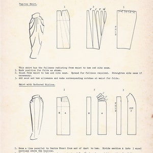 Pattern Design 1950s Original instructions image 8
