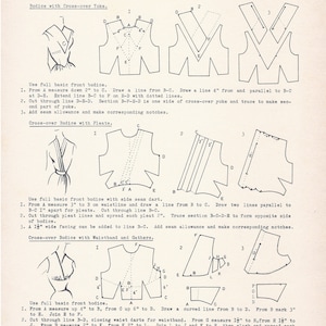 Pattern Design 1950s Original instructions image 5