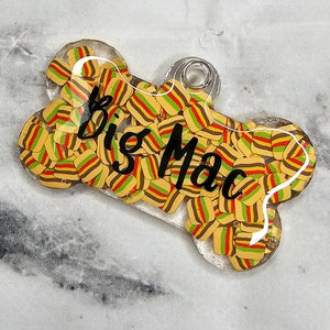 Burger Pet Tag