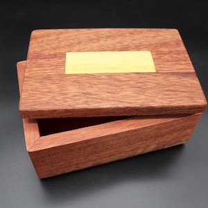 Jewelry box wooden box crate untreated natural upcycling sustainable yellow wood type sustainable