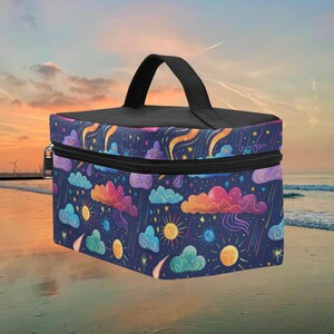 Cosmic Night Sky Makeup Bag: Large Travel Toiletry Case