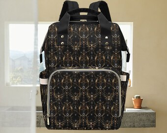 Regal Goth Diaper Backpack: Spooky Occult Baby Bag