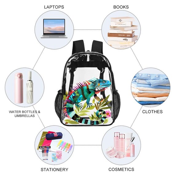 Durchsichtiger Schulrucksack Aus PVC – Transparent, Strapazierfähig Und Wasserdicht Für Schule & Events