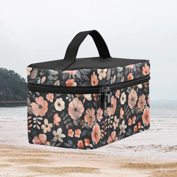 Borsa Da Toilette Donna Verde Scuro - Trousse Trucchi Con Cerniera, Grande Capacità - Foto 6