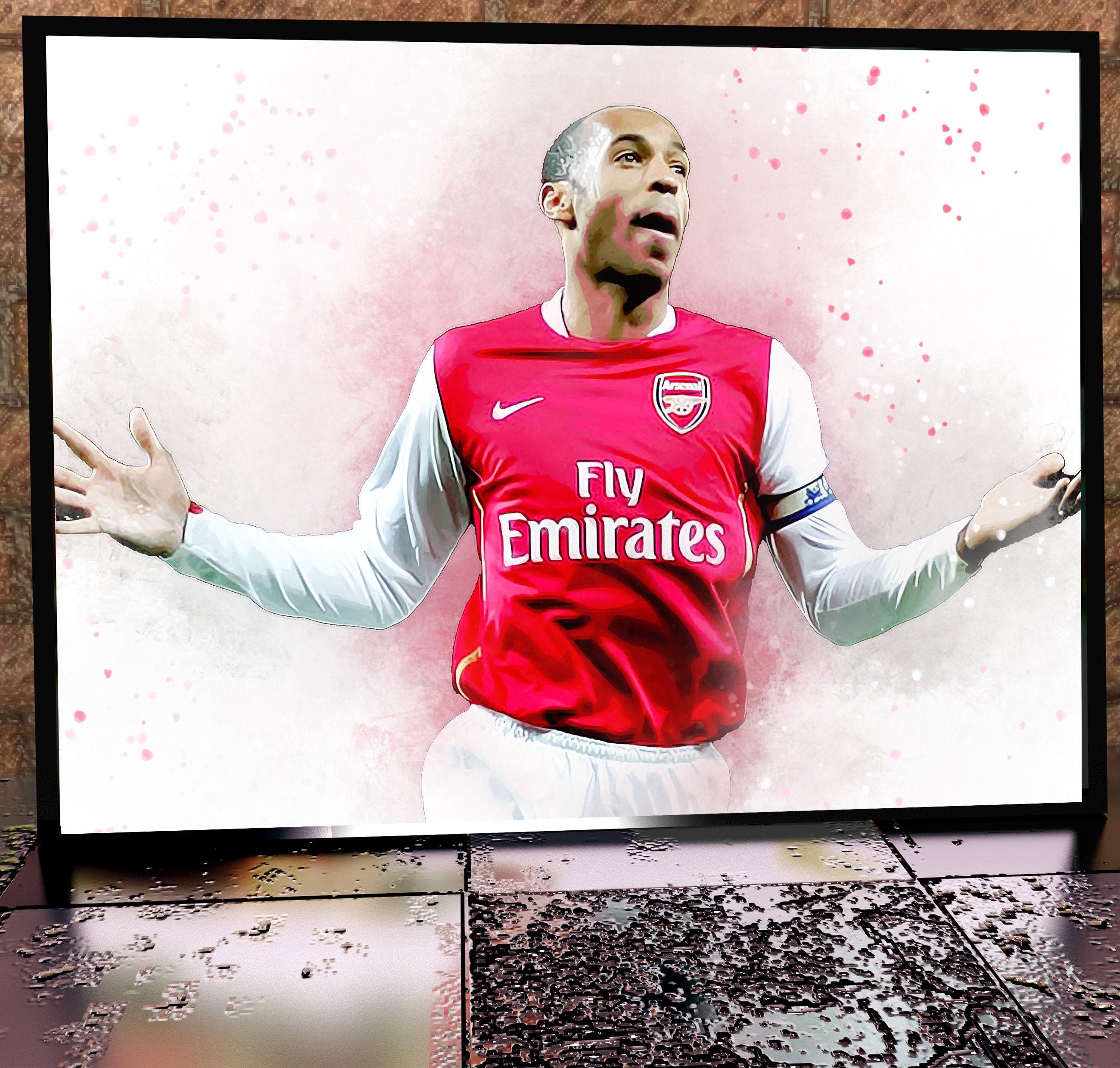 Thierry Henry Classic Celebration Arsenal Iconic Collection | Etsy