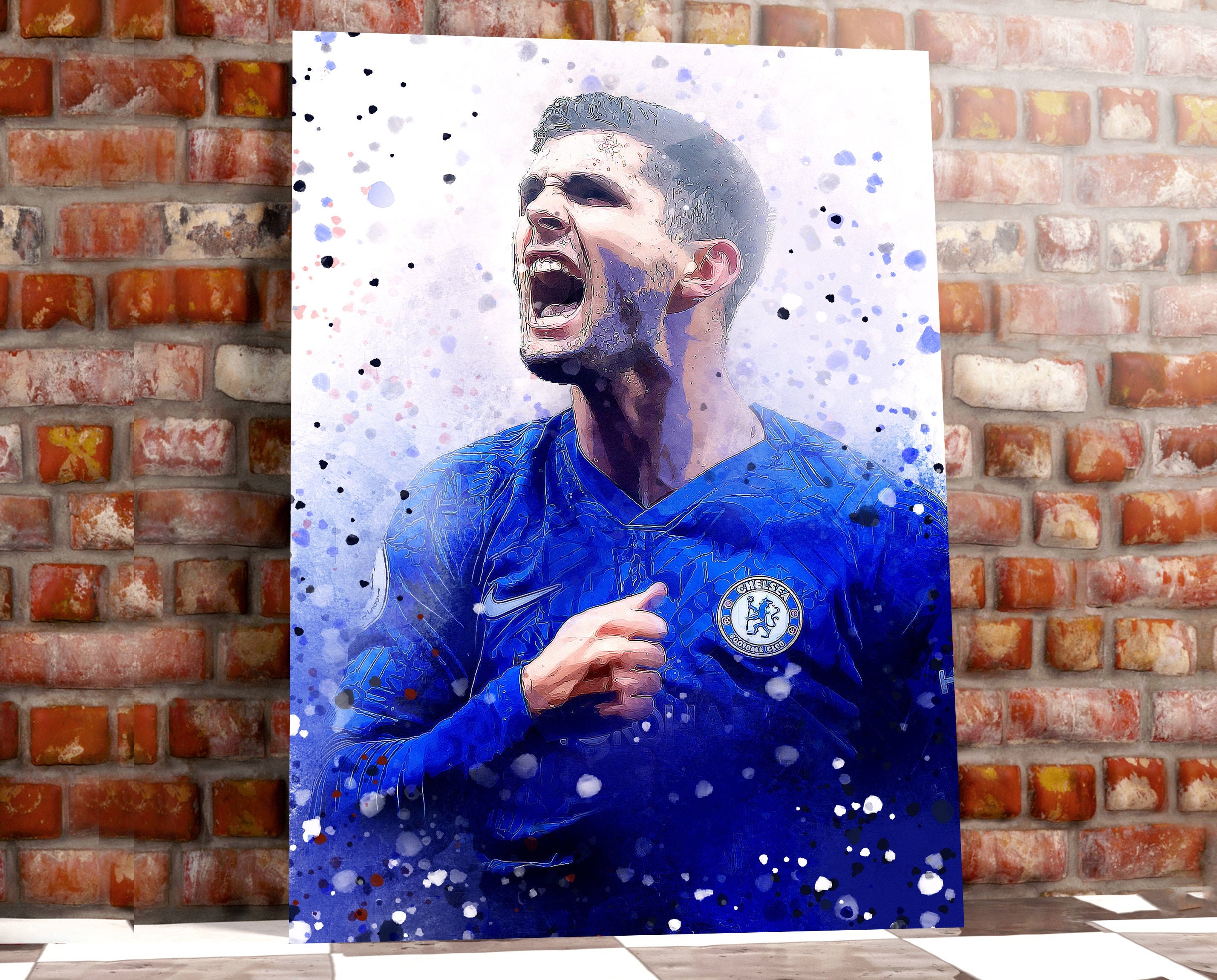Christian Pulisic Chelsea Art Print Box Framed Picture Wall | Etsy