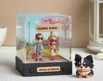 Personalized 3D mini figure from your photo – with acrylic box