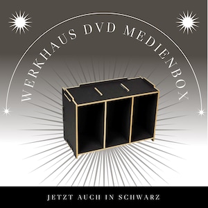 Media box DVD for stackable DVD shelves - Werkhaus