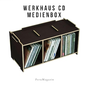 CD media box - 100% Made in Germany - stackable - CD - shelf