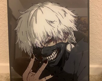 Ken Kaneki From Tokyo Ghoul Glass Painting Painting Art Collectibles Theartistloft Co Uk Ken Kaneki From Tokyo Ghoul Glass Painting Painting Art Collectibles Theartistloft Co Uk