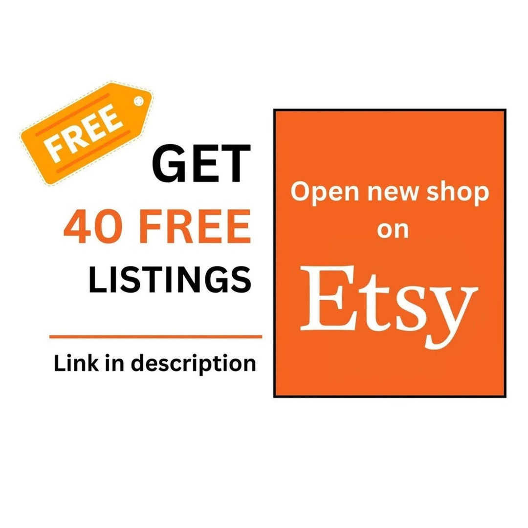 40 kostenlose EtsyEinträge um einen neuen Shop zu eröffnen Etsy.de