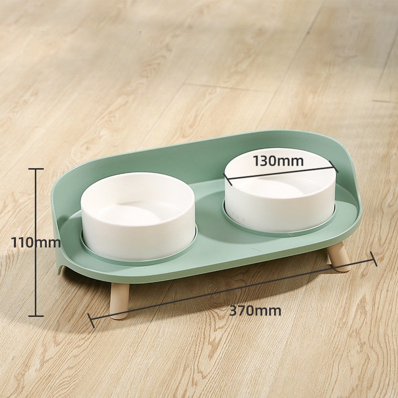 Ceramic Pet Bowl Stand Elevated Cat and Dog Bowl Stand Etsy