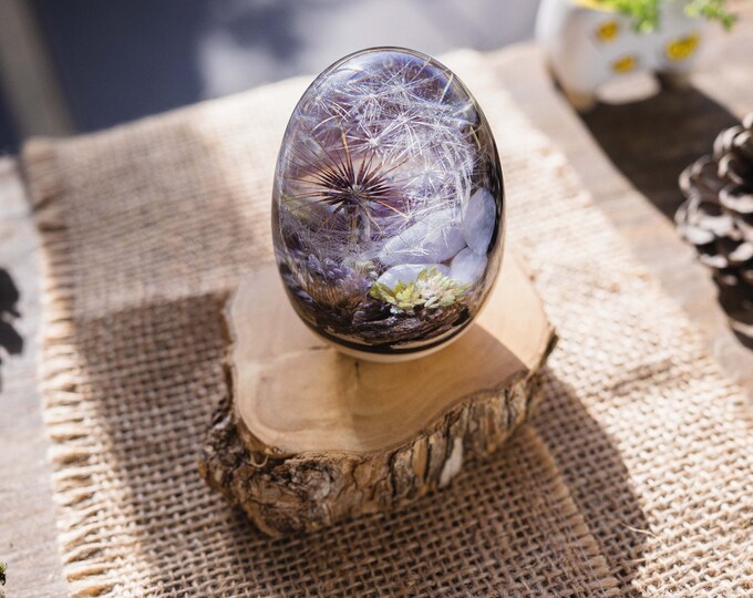 Dandelion Decor Epoxy Resin Egg Resin Paperweight Epoxy Etsy