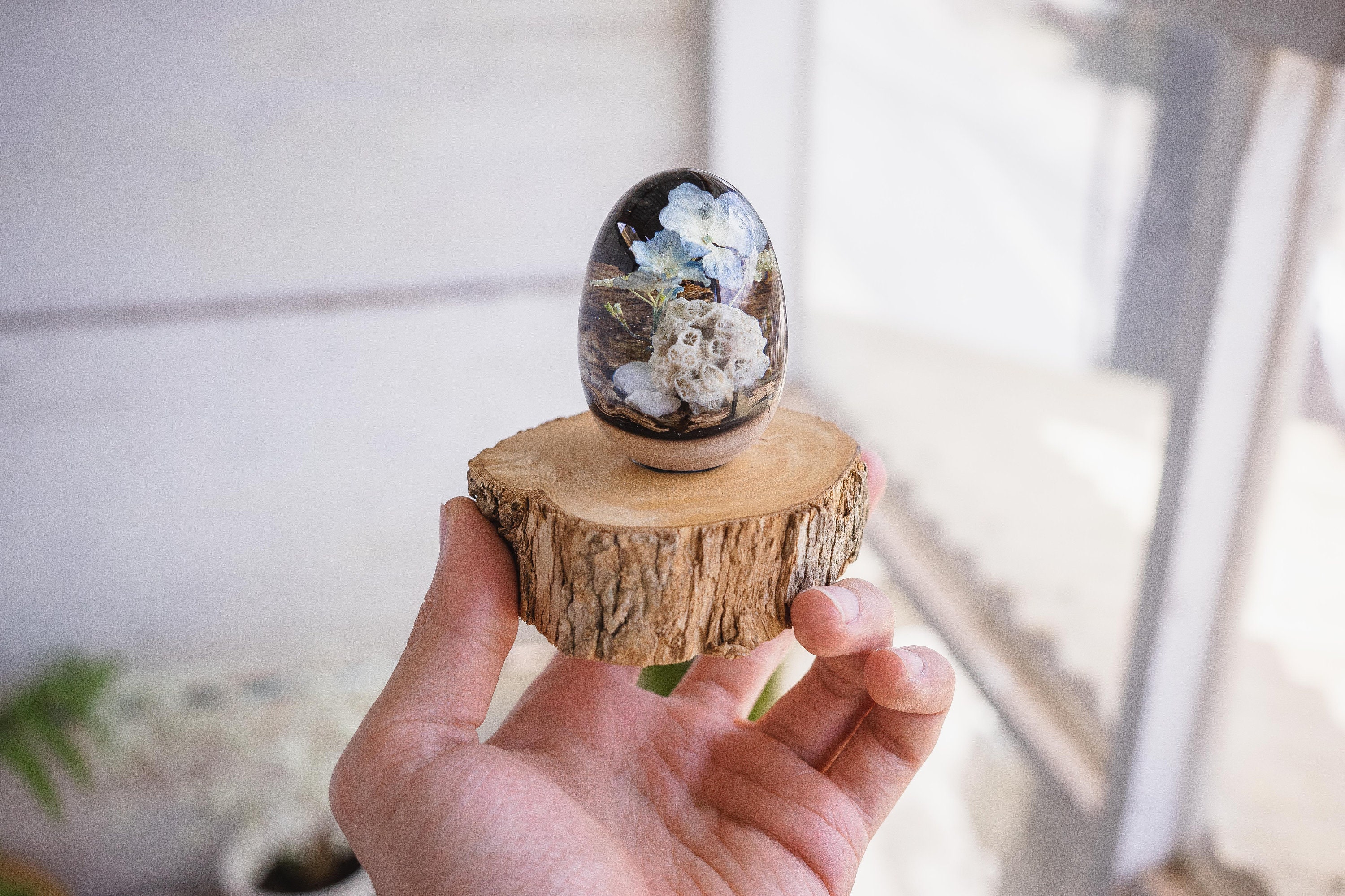 Epoxy Resin Egg DEEP SEA Resin Paperweight Epoxy Dragon Etsy