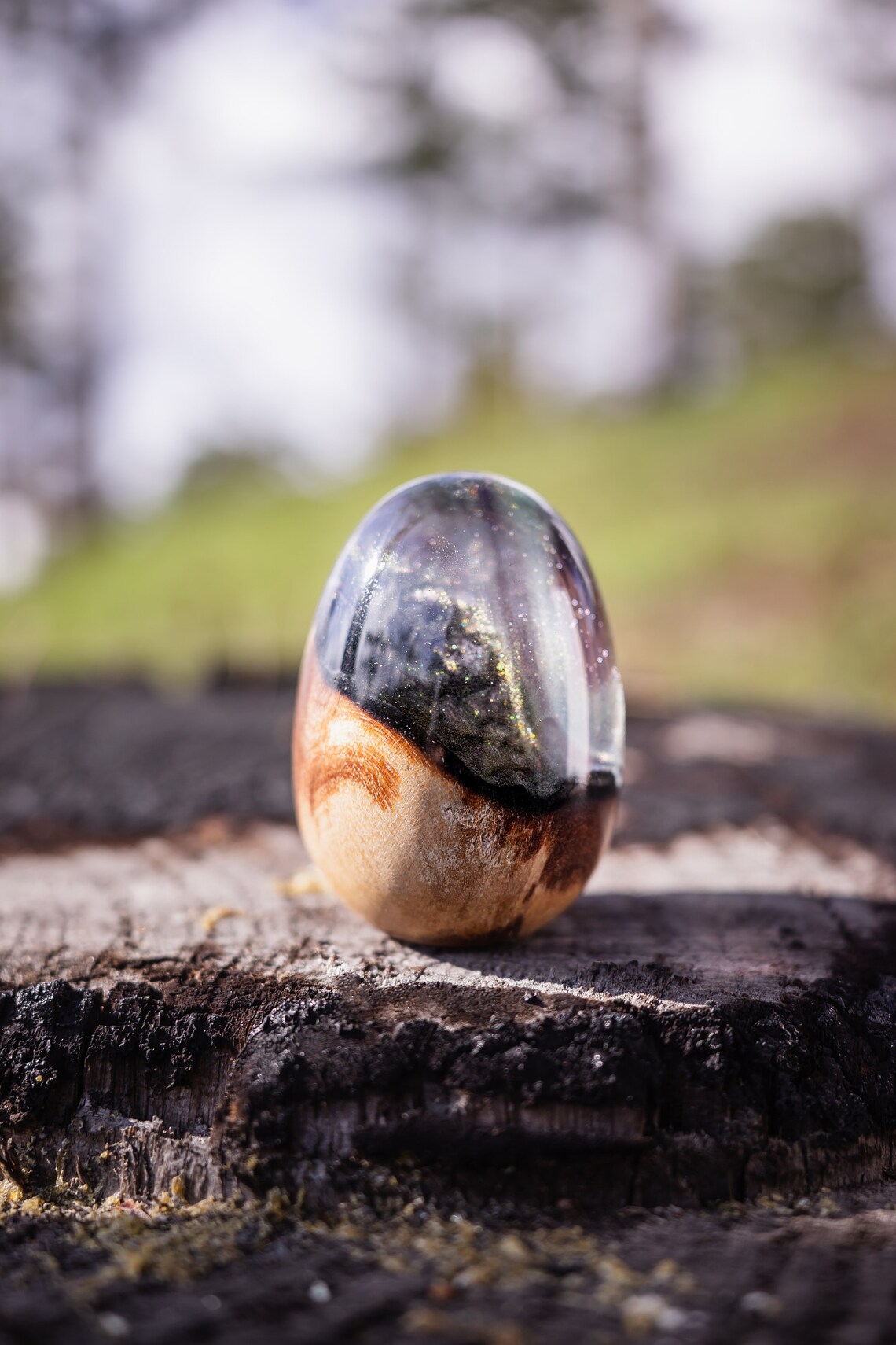 Resin Egg Epoxy Dragon Egg Wooden Eggs Mothers Day Gift Etsy