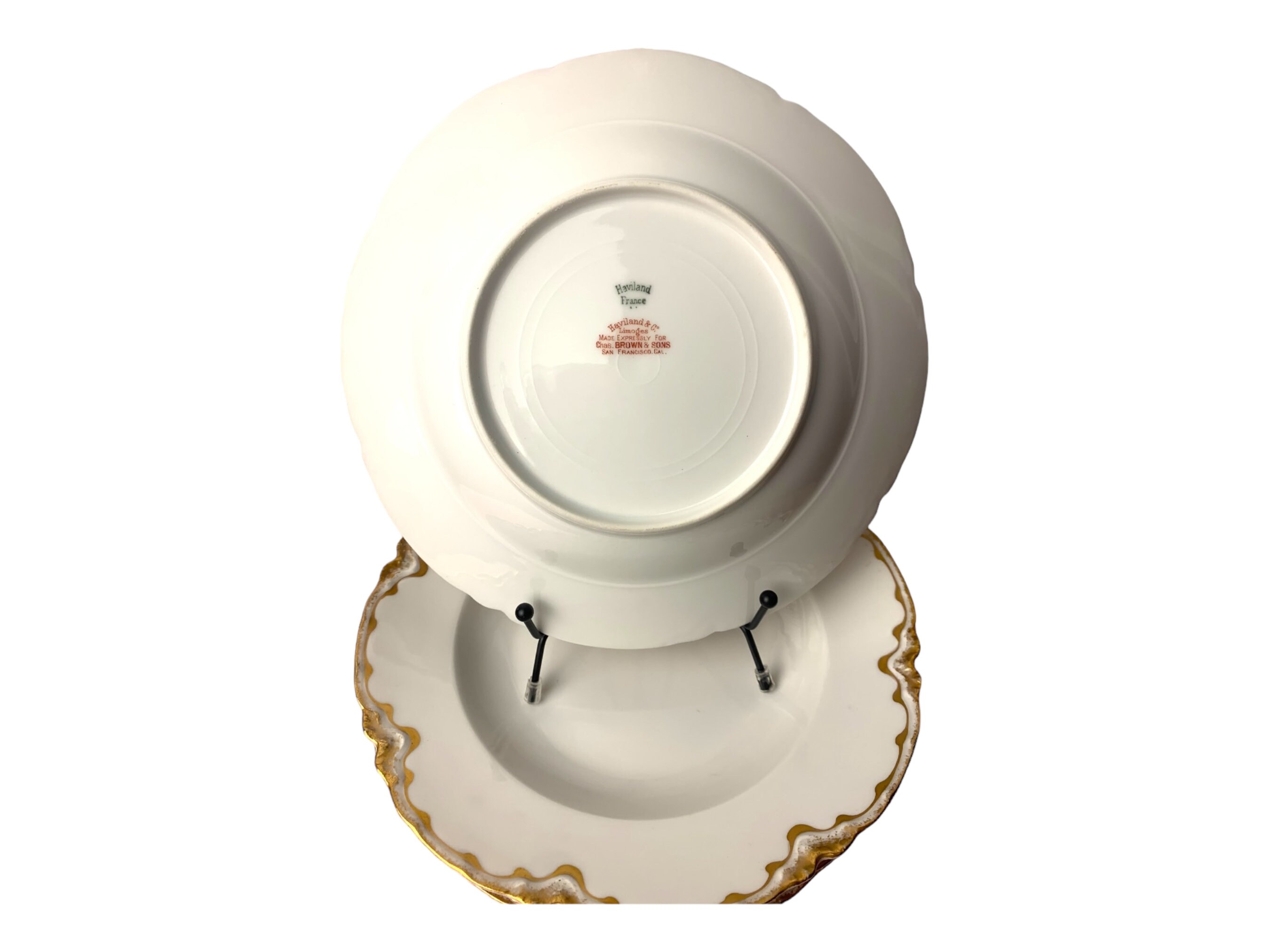 Set of 4 Haviland Limoges France Soup Bowl Ranson Gold Trim Etsy