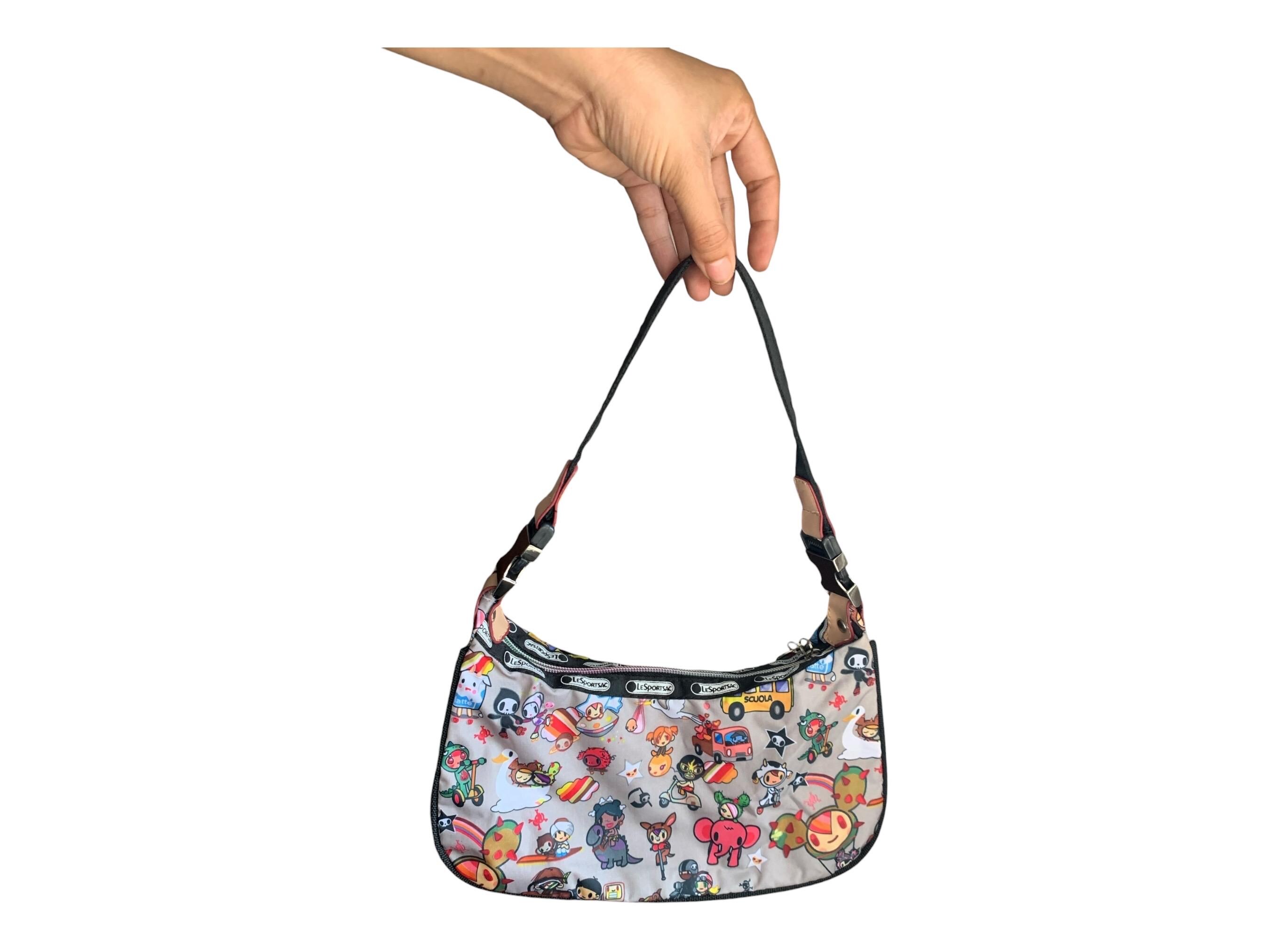 Lesportsac Tokidoki 2006 Shoulder Bag Rainbow Zippers Clip on Strap Etsy