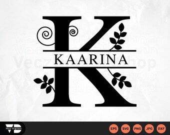 Download Split Letter K Etsy