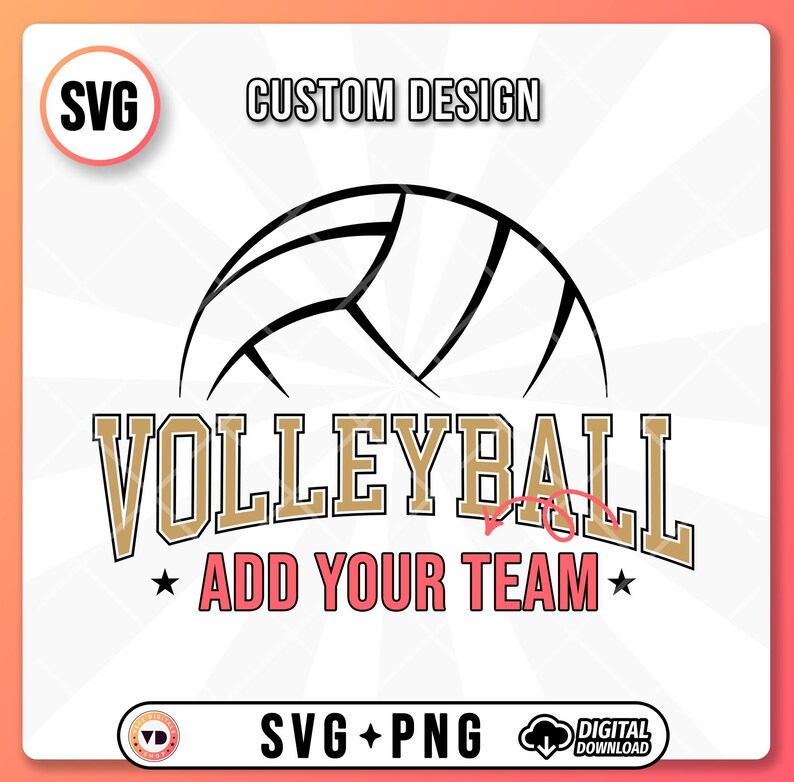 Volleyball Team Name SVG PNG, College Volleyball Shirts Player Svg, Volleyball Mom Sister Grandma Svg, Volleyball Clipart Svg Files for Team