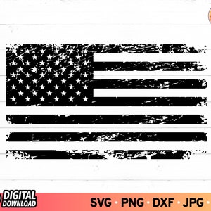 Distressed American Flag SVG, American Flag SVG, Distressed Flag Svg, 4th of July svg, Digital Download, Silhouette, SVG Files for Cricut.