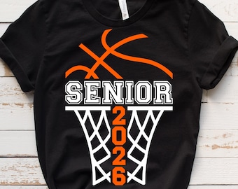 Basketball Senior 2026 SVG: Cheer Mom Shirt PNG, Graduation Cut Files (Digital Download)