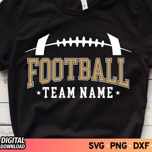 Football Team Name SVG, Football Laces Svg, College Football Svg, Football Player Svg, Football Mom Svg, Football Clipart, SVG Files Cricut