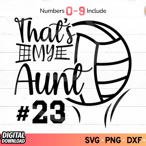 Thats My Niece Volleyball Svg Etsy