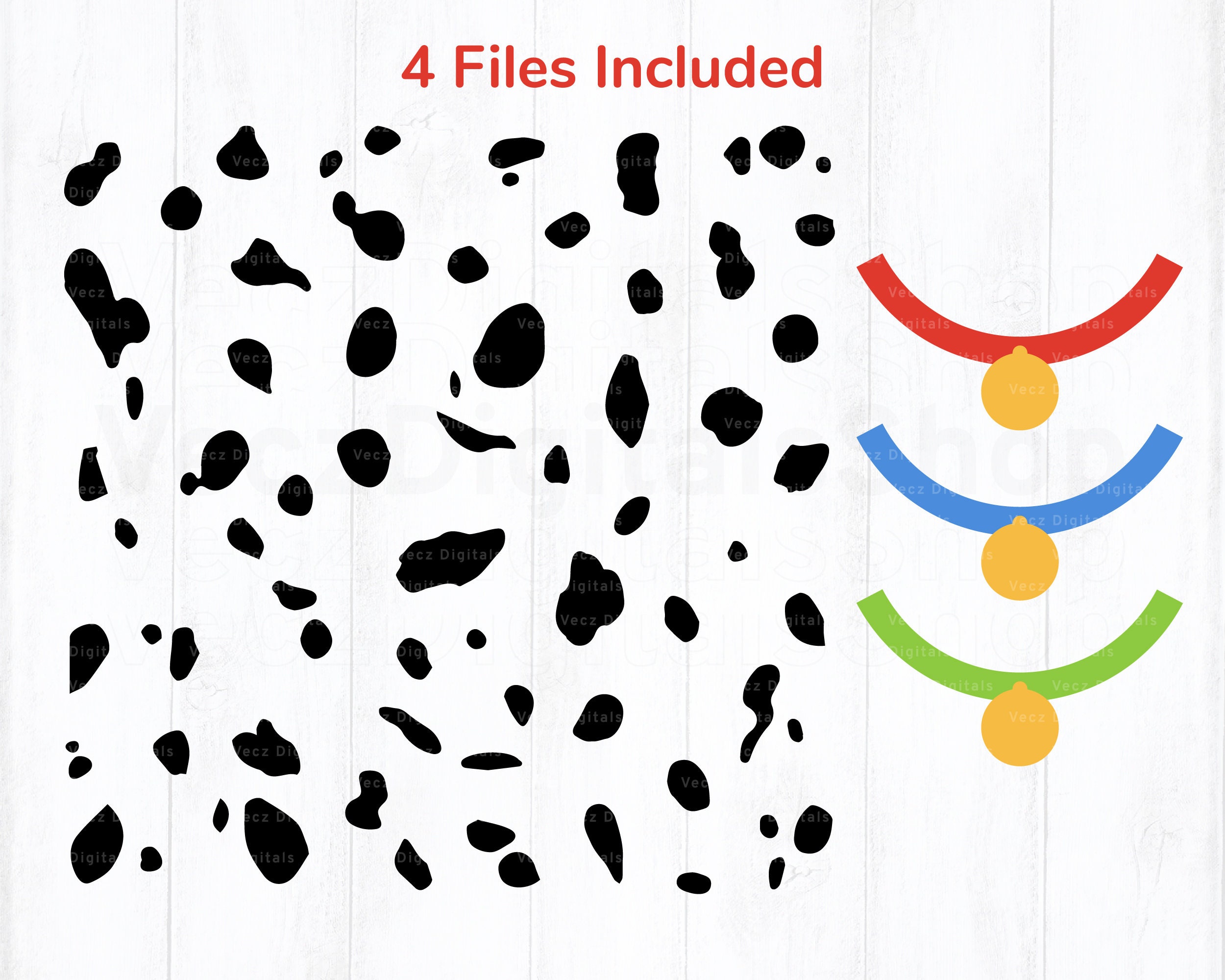 Dalmatian Spots SVG Dalmatian Dots Svg Dalmatian Print Svg Etsy