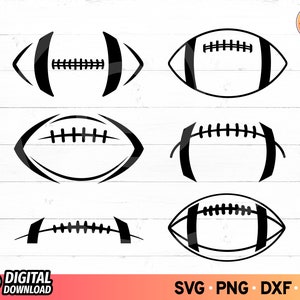 Football Laces SVG File Bundle, Football Mom Outline SVG, Football Stitches Svg, Football Skeleton Svg, Clipart, SVG Files for Cricut, Png