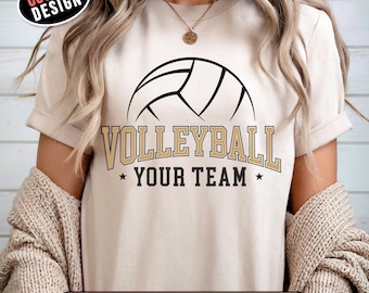 Volleyball Mom SVG, Custom Team Name Mascot PNG, Volleyball Sister Grandma Shirt Design, Cricut Cut File