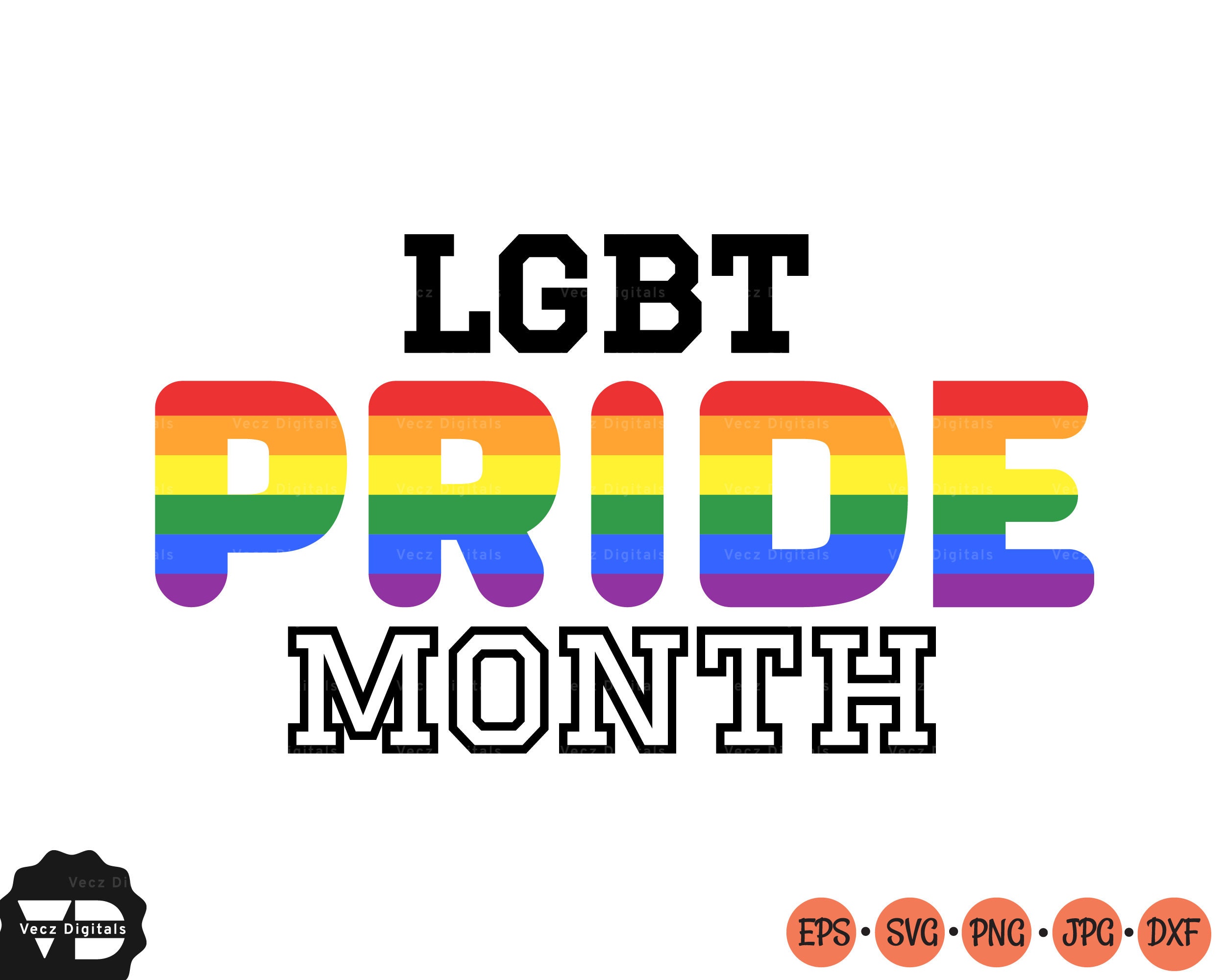 Pride Bundle Svg Happy Pride Month SVG Gay Pride Svg Love | Etsy