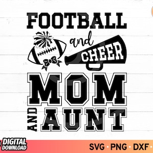 Fußball jubeln Tante SVG, Fußball und jubeln Tante und Mama SVG Shirt, Fußball jubeln Familie SVG, jubeln größter Fan, jubeln das Leben, schneiden Dateien, Png