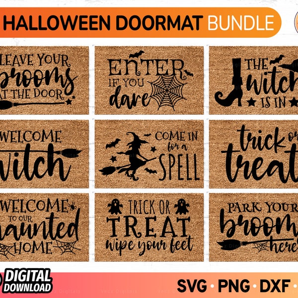 Fall Doormat SVG Bundle, Fall Welcome SVG, Halloween Doormat Svg, Welcome Fall Svg, Halloween Welcome Svg, Fall Welcome Mat, Fall Doormat