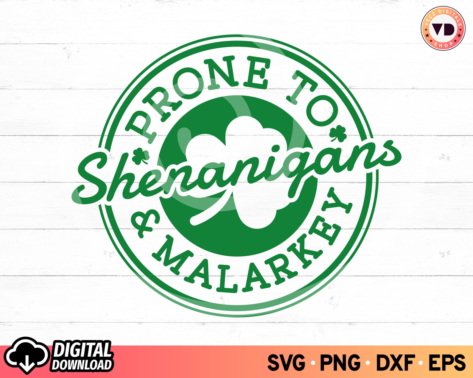 Prone to Shenanigans and Malarkey SVG Irish Lucky Shirt Svg Etsy
