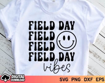 Field Day Vibes SVG: Teacher Shirt Design (Digital Download) PNG Sublimation