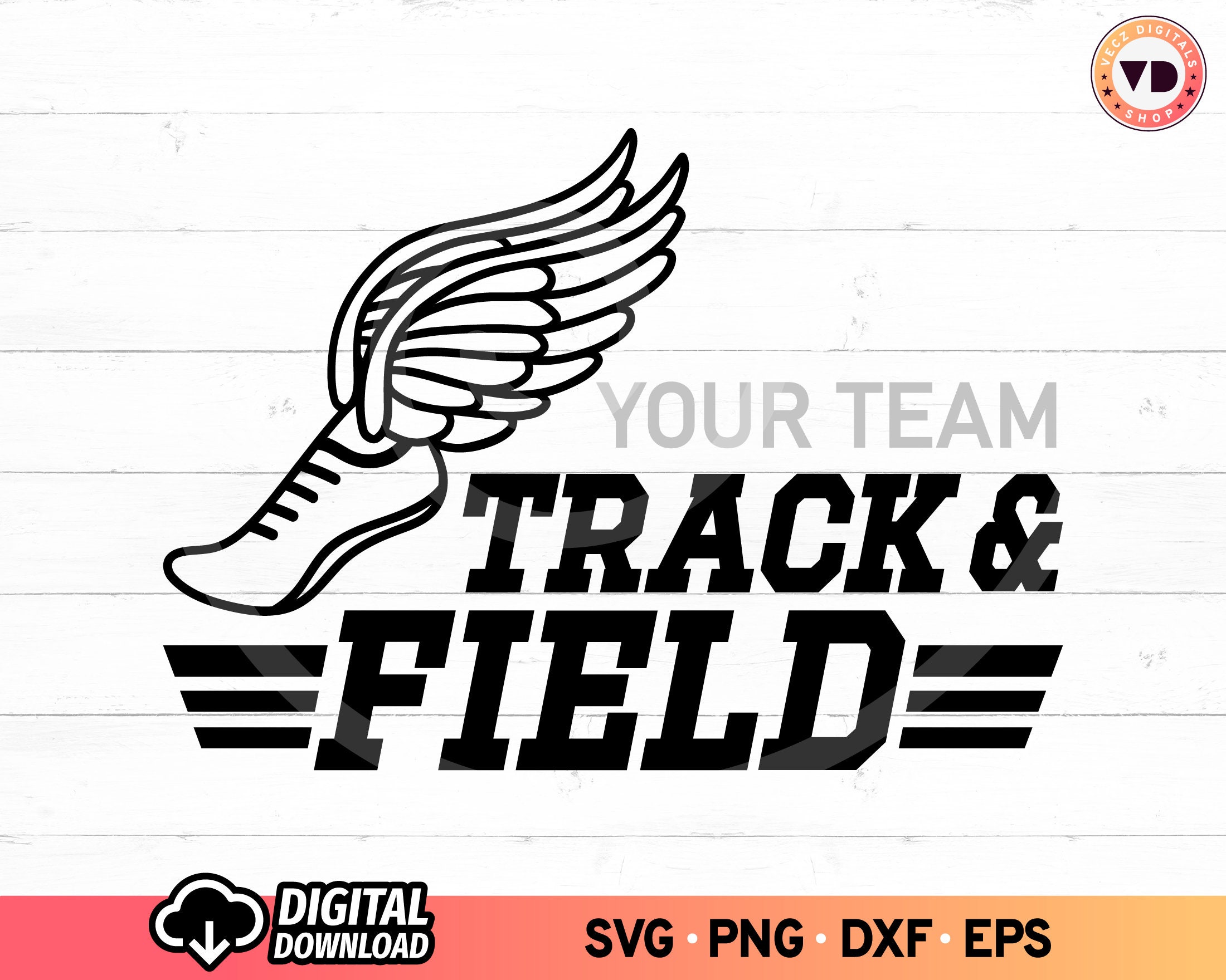 SVG de atletismo: Alas de zapatillas para correr, diseño de camisetas con  nombre de equipo (descarga digital) PNG - Etsy México, image size:2200x1760