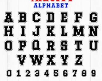 スポーツ ジャージ フォント文字 SVG、Cricut 用スポーティ