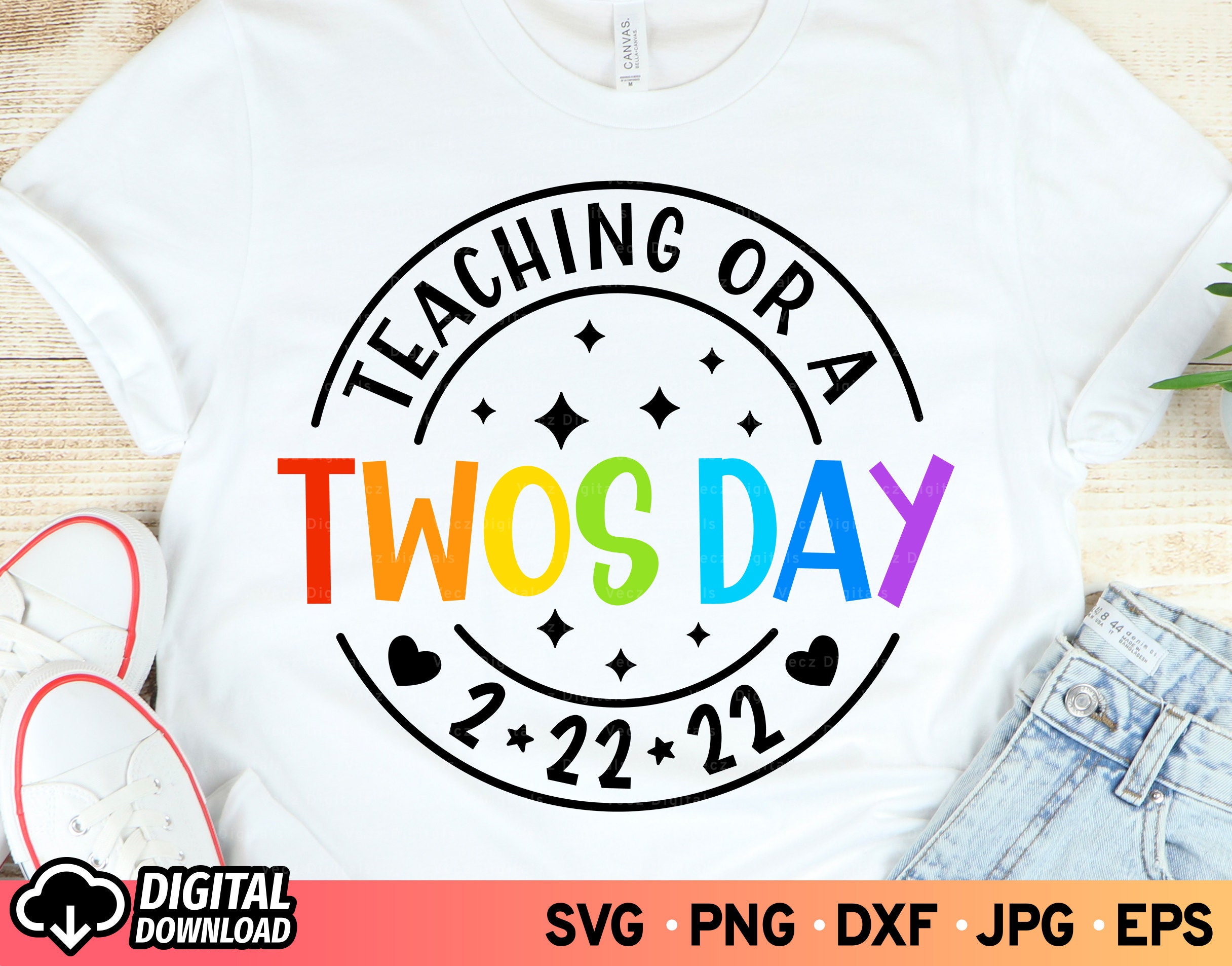 Twosday SVG Bundle Today is Too Cool SVG 2-22-22 Tuesday - Etsy