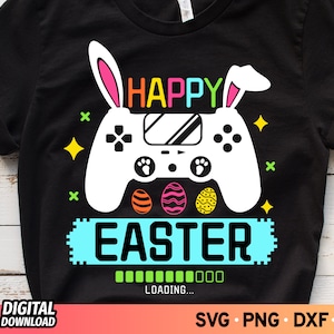 Ostern Gamer SVG: Frohe Ostern Laden Design (Digitaler Download)