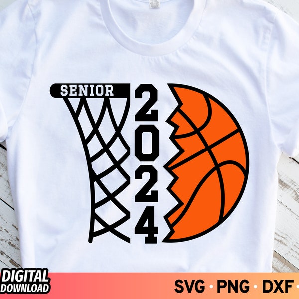 Senior 2024 Basketball Svg Etsy