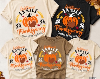 Family Thanksgiving 2026 SVG: Matching Reunion Shirt Design (Digital Download) PNG Sublimation