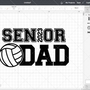 Senior Volleyball Dad SVG Senior Dad 2023 Volleyball Svg - Etsy