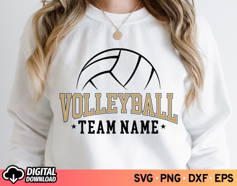 Volleyball Team Name SVG College Volleyball Shirt Svg Etsy