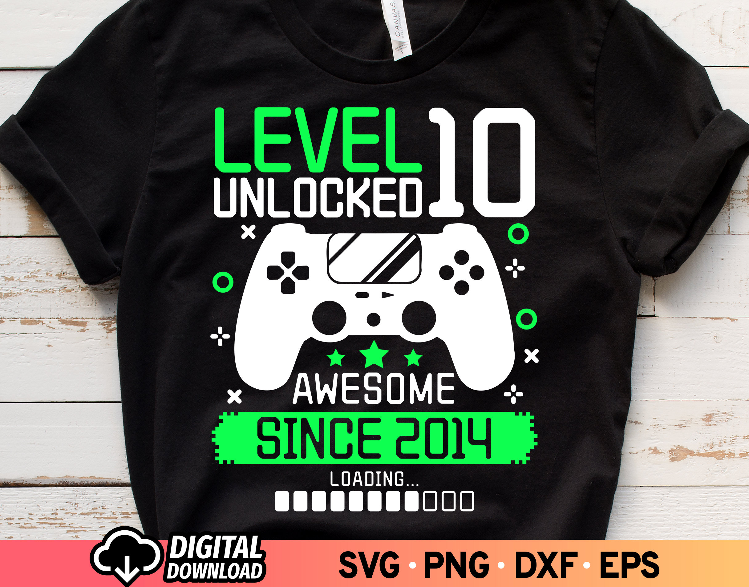 Level 8 Unlocked Awesome Since 2015-8th Birthday Gamer Drawing by  ThePassionShop - Fine Art America